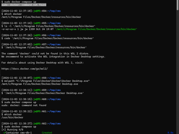 One Explanation for docker : command not&nbsp;found